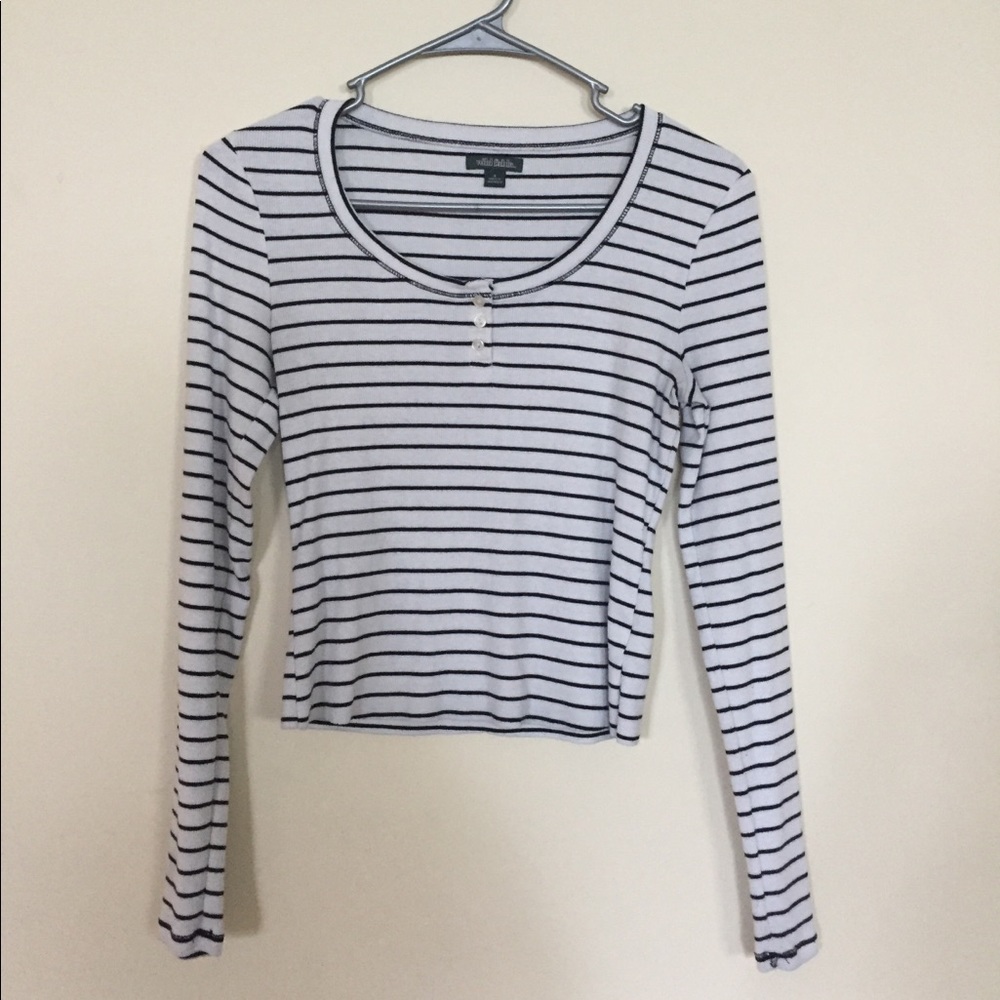 Wild Fable Striped Crop Top